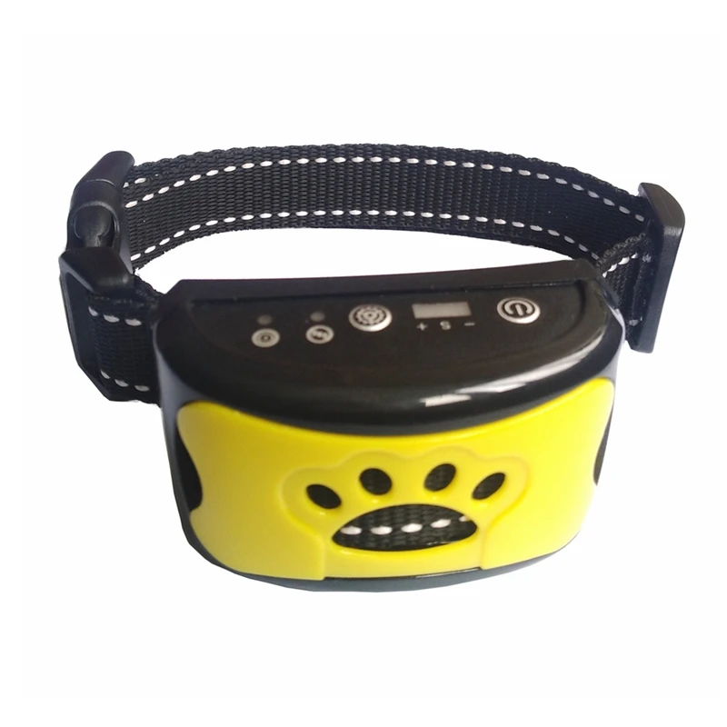 

Top Selling No Bark Electric Shock Vibration Bark Control Collar Dog Voice Activated Anti Bark Pet Dog Training Collar, Black/blue/purple/yellow/orange/green