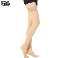 

New arrive thigh high lace medical compression stockings varicose veins for sale