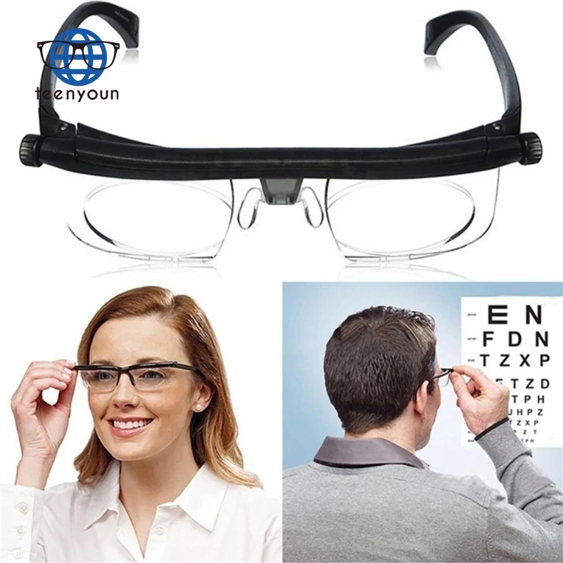 

Teenyoun Hot Sale Popular Adjustable Vision Focus Tr90 Myopia Eye Glasses -4D To +6D Eyeglasses Reading