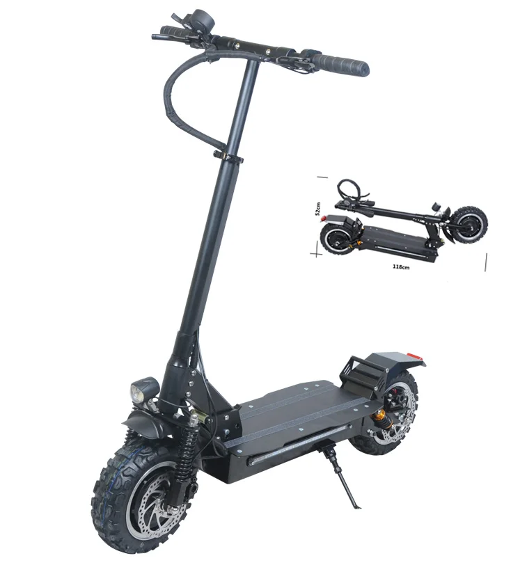 

2400w Scoot 11inch Dual Motor Balancing Electrico Eletronic Scooter, Black