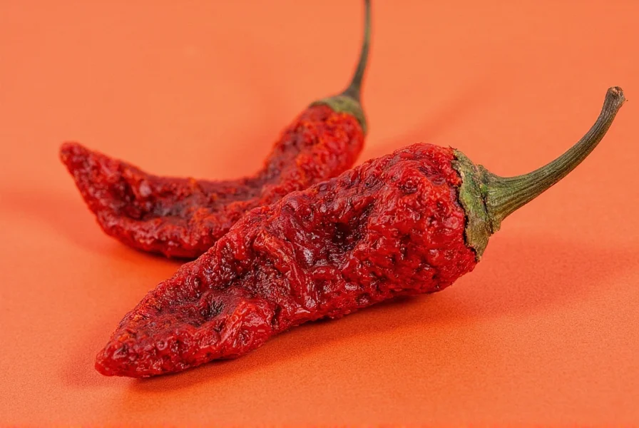 Dried Hatch chiles stored in air-tight jar