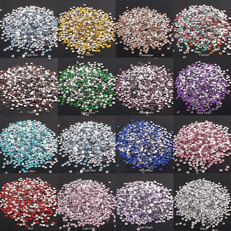 

Factory Price Hotfix Crystals Nail Art Glass Rhinestones Pink Stones For Clothes