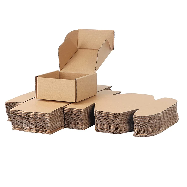 

Factory Supply Corrugated Cardboard Box Small kraft Packaging Mailer Shipping Gift Boxes