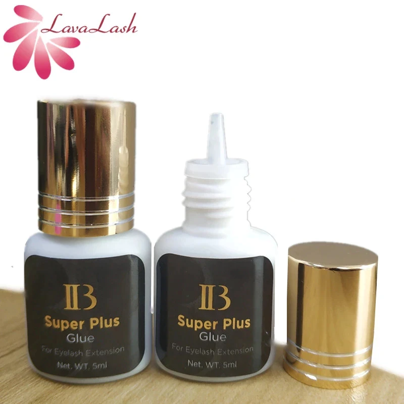 

Korea original 5ml black eyelash extension IB Super Plus gold cap glue Eyelash grafting adhesive private label eyelash IB glue