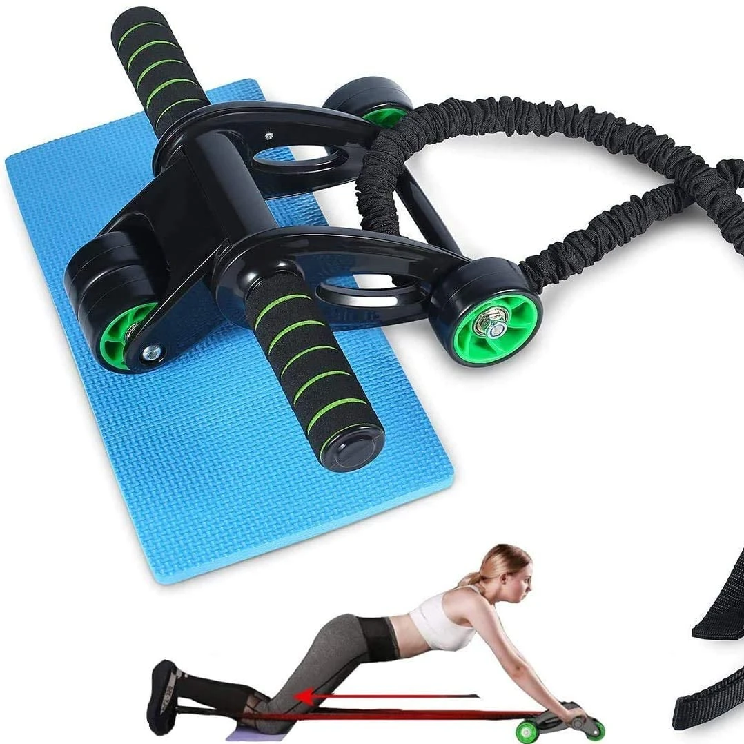 

Good Price Factory ABS Plastic AB Wheel Abdominal Training Exercise Set, Green