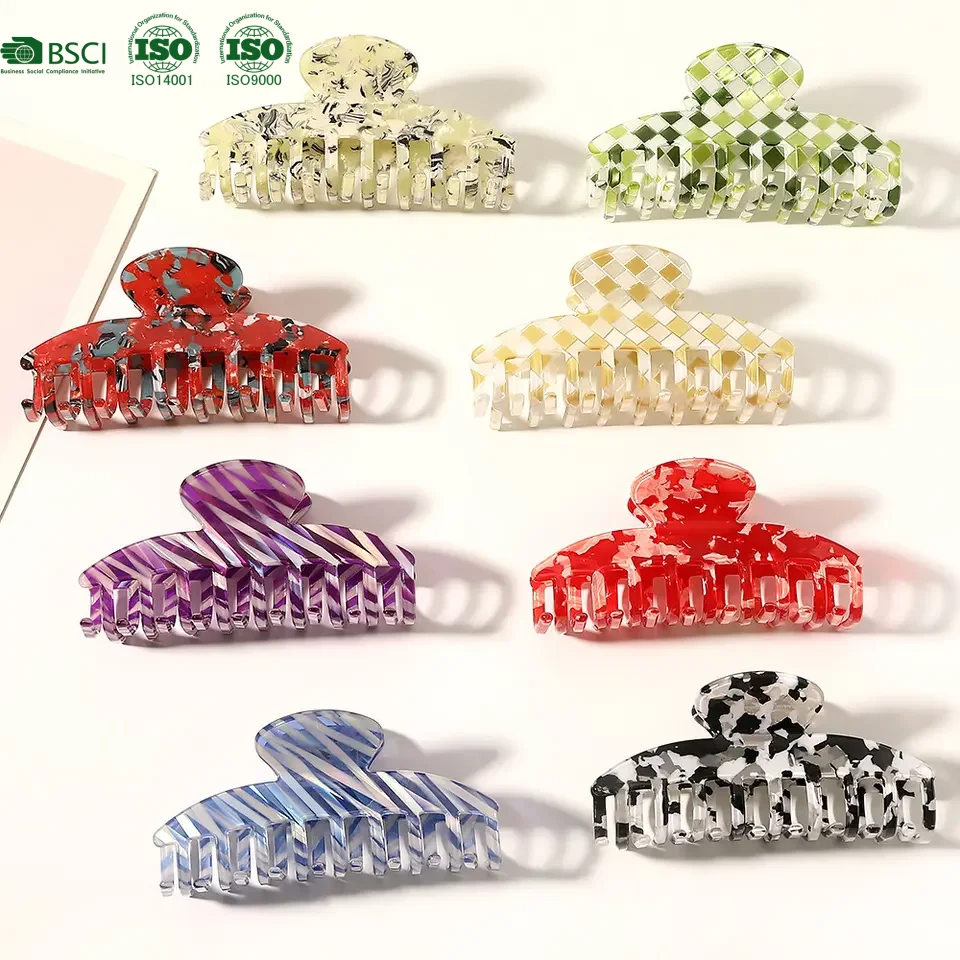 French Retro acetate hair claw clip claw clip ponytails hair accessories clips