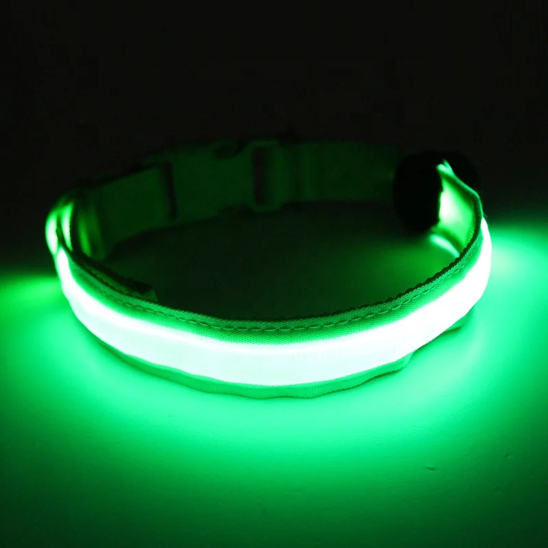

Lighting Up Fiber Optic usb dog collar with 120mah polymer Lithium Battery, Blue, white, red, orange, yellow, green, pink