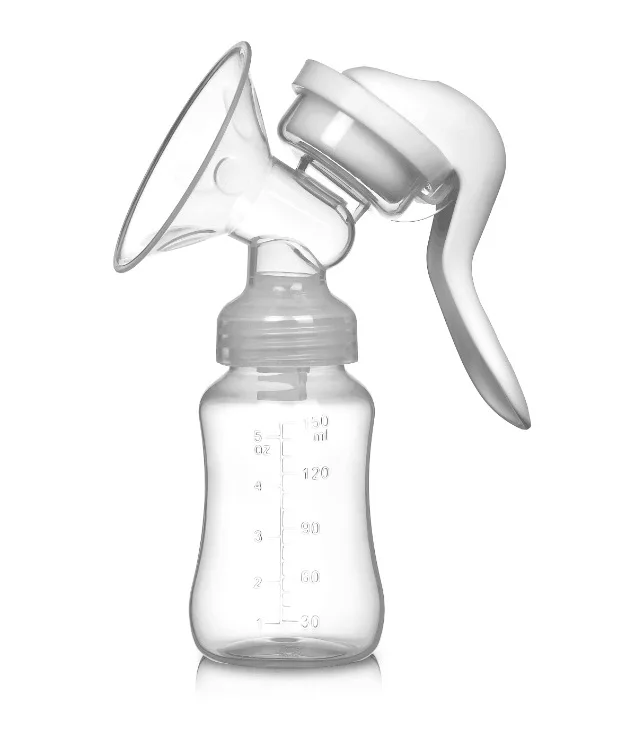 

Best Wholesale Intelligent Reusable Silicone Baby Manual Breast Feeding Pump With Suction Base, White