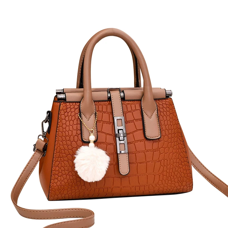 

CB302 High quality fashion luxury latest croc print ladies handbags wholesale low prices