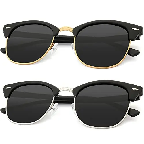 

cheap Polarized Men Sunglasses Vintage Sun Glasses Women Rimless Classic Male Female Oculos De Sol sunglasses