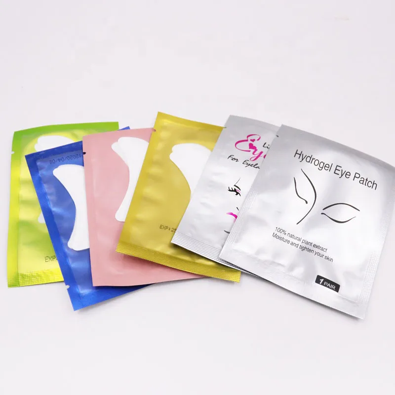 

Wholesale New Design Boat Shape Eyelash Extension Eye Patch Lint Free Beauty Disposable Under Eyepatch, Pink,gold,blue,silver,etc.