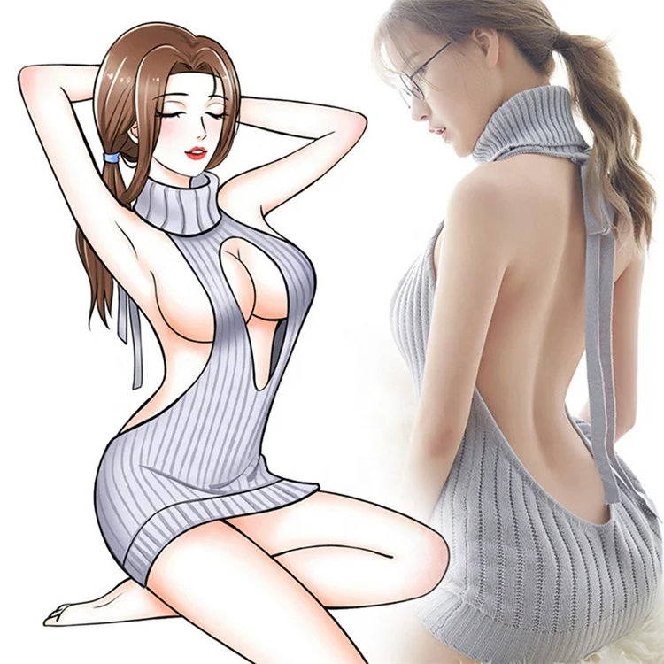

Factory Wholesale Women Sexy Sweater Beautiful Back Hollow Lingeries Underwear, Accept customized