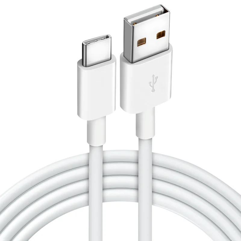 

OD 3.8 TPE 5a light ning micro type c fast charging data usb cable for iphone, White/black