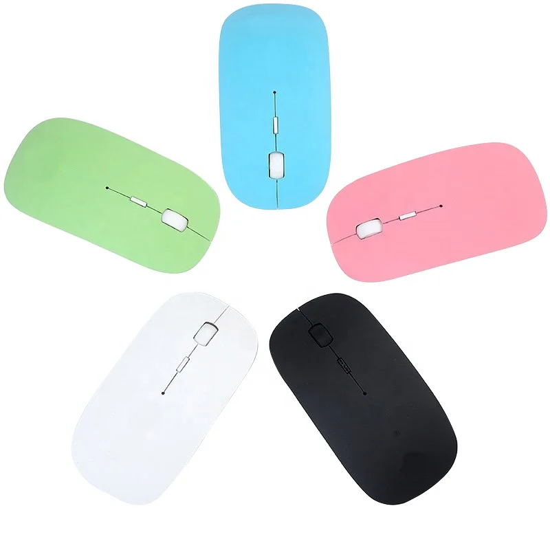 

Wholesale 2.4G Optical Thin Slim Mouse Computer Wireless Rechargeable Mouse USB Mice For Mac Laptop Windows