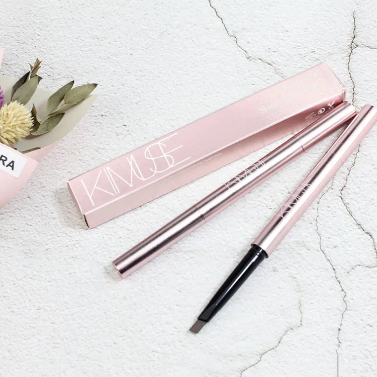 

Makeup Waterproof 2 in1 Double Head Pink Eyebrow Pencil With Screw Comb, 4color