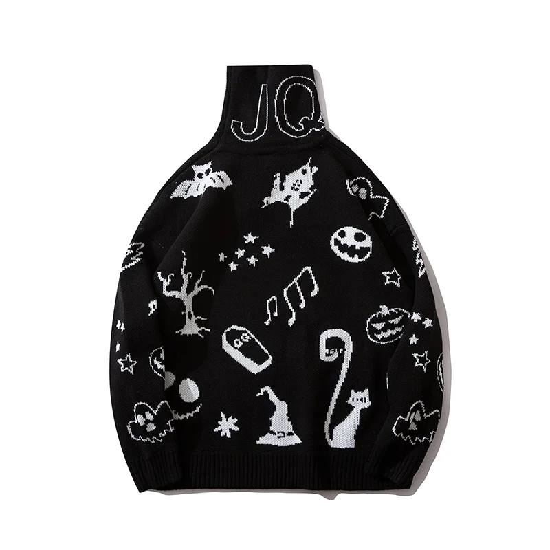 
Good Quality Letter Fashion Knitted Turtleneck Sweater Mens Turtleneck Sweater Mens High Collar Sweaters 