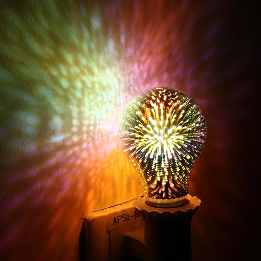 
Led Firework Bulb led 3D A19 light for home 3000K 5000K christmas light 