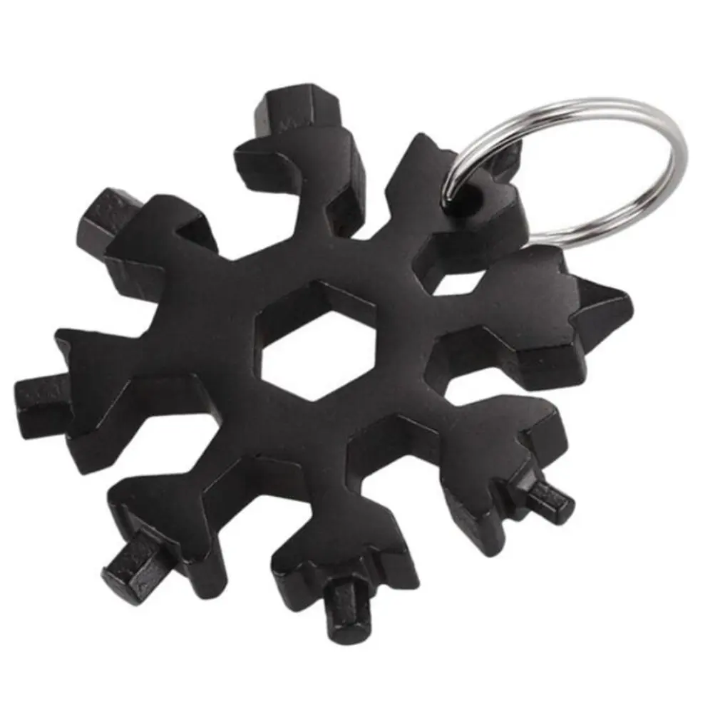 

Multi-Tool Sleutels Combinatie Rvs Sneeuw Vorm Outdoor Draagbare, Black