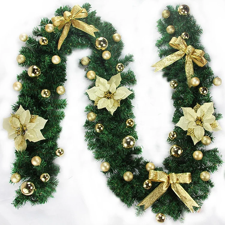 

QSLH-CGE001 Artificial Christmas Tree Ornament Decorative Christmas Garland