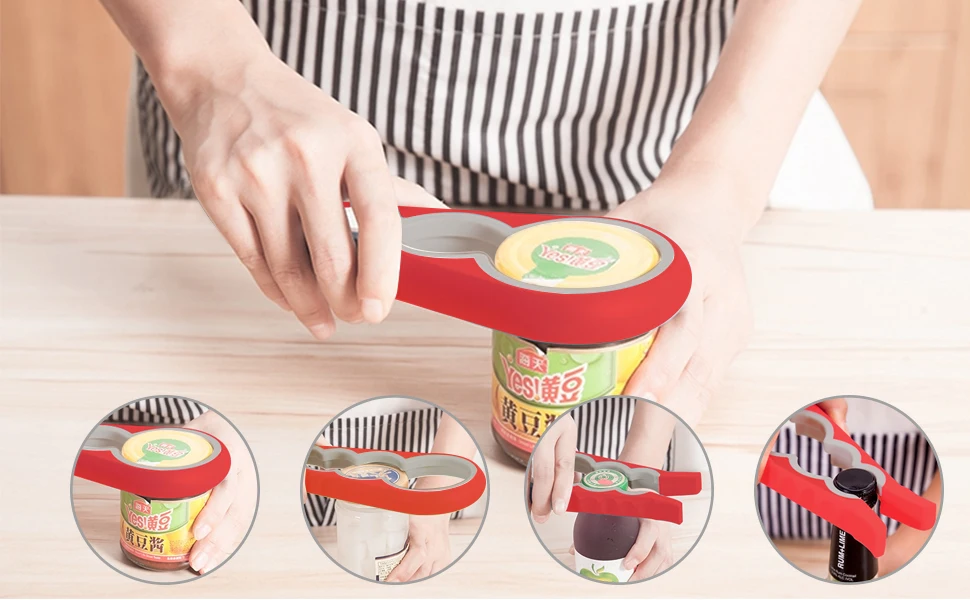 Premium All-in-One Bottle Can Lid Twist Gripper Ideal for Seniors Arthritis  Suffers and Weak Hands with Free Jar Opener - China Jar Opener and Can  Opener price