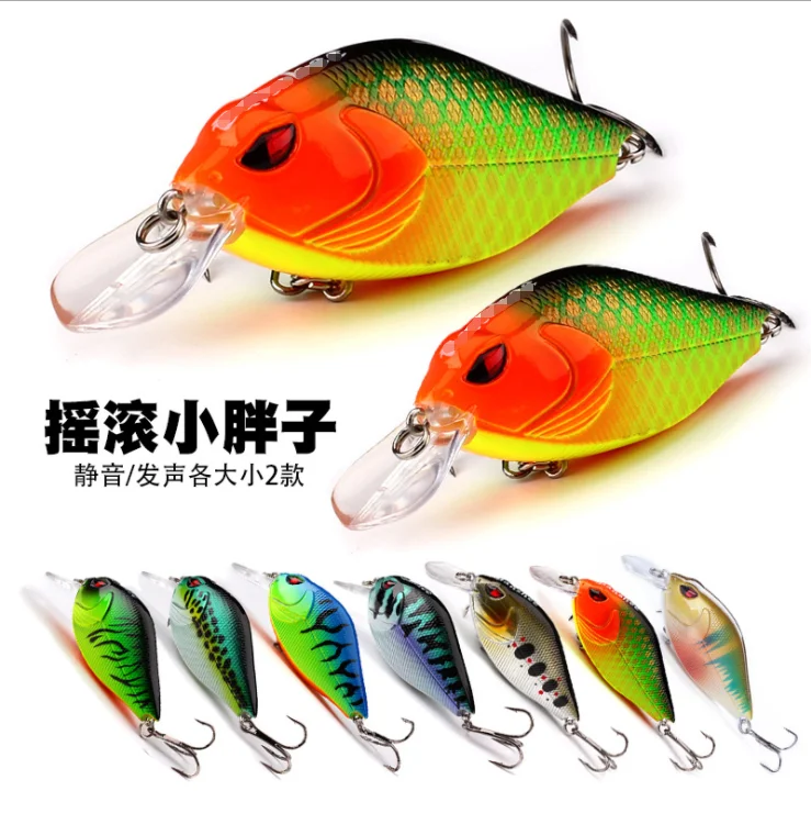 

Toplure 6.8cm 15g 5.3cm 9g Sinking floating Minnow Hard bait Fishing Lures Mini Minnow lure With Treble hook, 7 vailable color to choose
