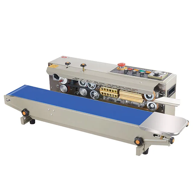 

MDF1000 Low Price Automatic Heat Bag solid ink coding continuous band sealer bag sealer Automatic Horizontal band sealer