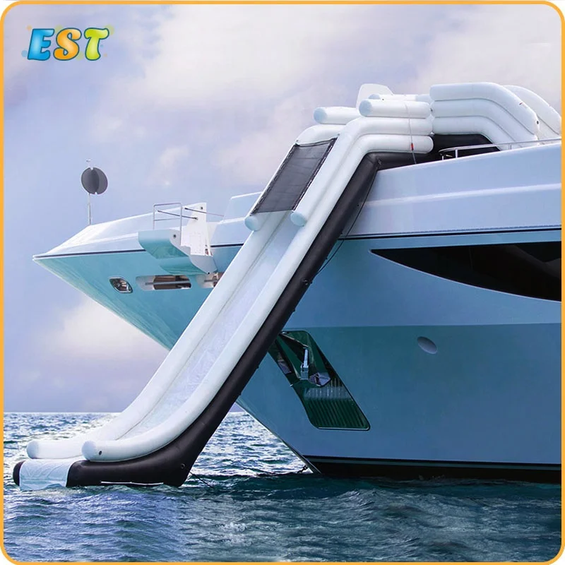 

High Quality Yacht boat slide Hot Inflatable Water Slide for Boat, Blue, white, yellow, green
