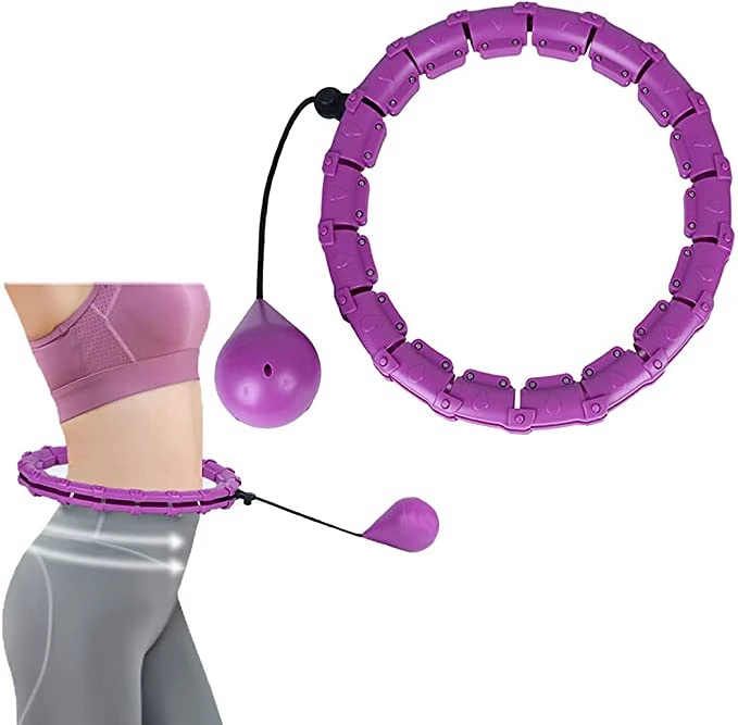 

Private label Accepted 24 Fitness Smart Adults Adjustable Weighted Detachable Intelligent Hoola Hoop Hula Ring Circle