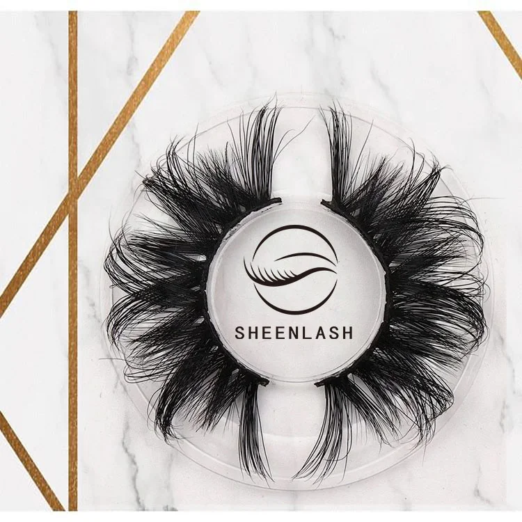 

SHEENLASH wholesale mink lashes 5D mink eyelashes vendor 25mm mink eyelash, Natural black