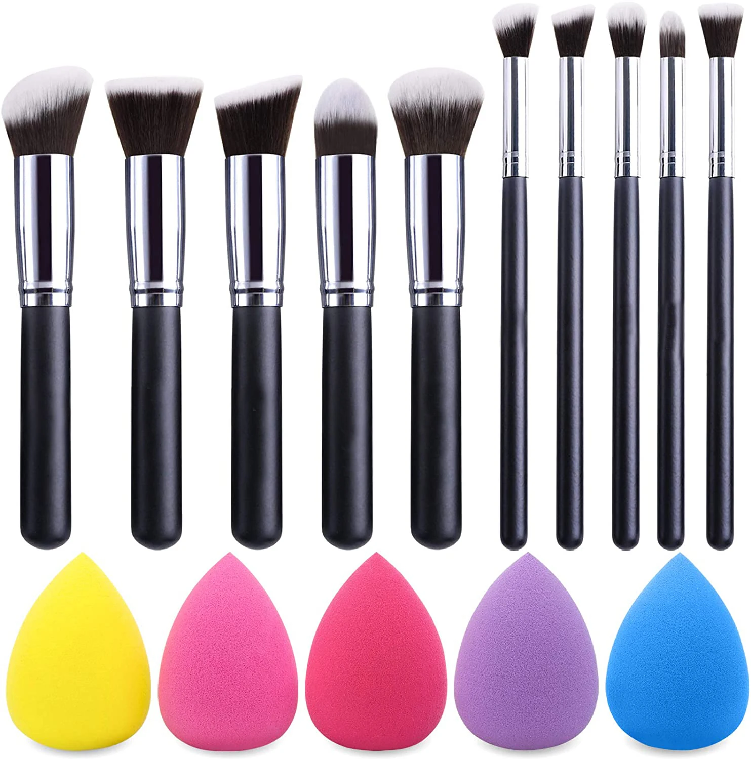 

Fashionable Complete Cheap 10 Pcs Foundation Makeup Brush, Foundation Powder Eyeshadow Cosmetic Brushes, Make Up Brush Set