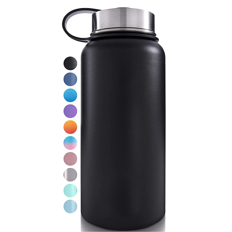 

wide Mouth Double Wall Insulated Stainless Steel Vacuum Flask With Stainless Steel Handheld flask