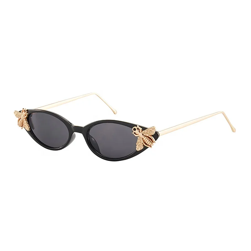 

Newest Cat Eye Bee Design Sunglasses Women Brand Designer UV400 Lens Ladies Fashion Vintage Sunglass, Colors
