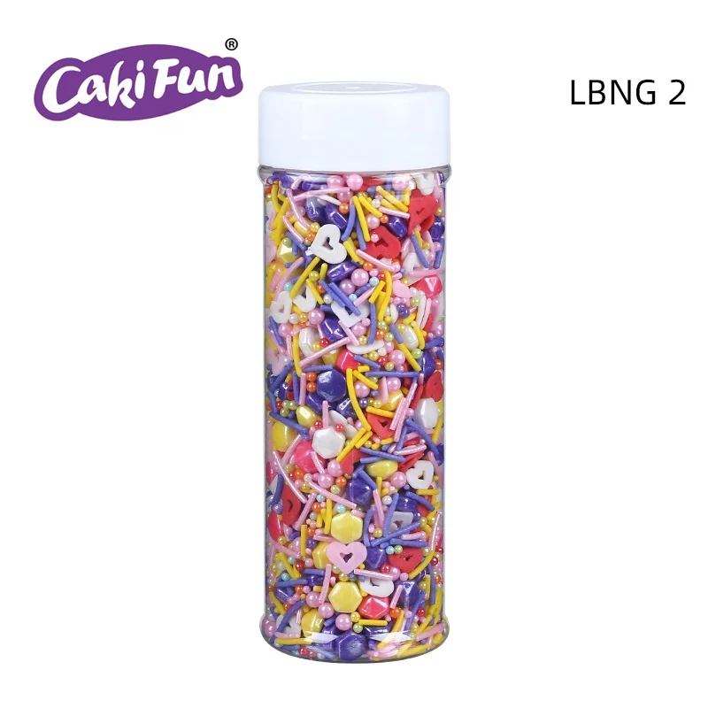 
Love Bakery Colorful Sugar Pearls Press Candy For Cupcakes Bakery Ingredients Edible Mixed Sprinkle Blends Cake Decorations 