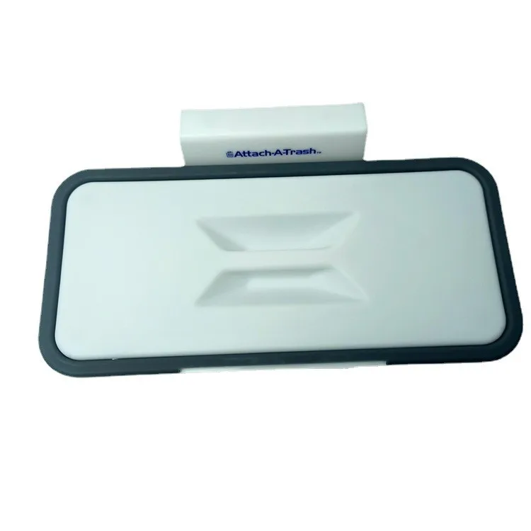 

Amazon Creative Cabinet Door Handle Hook Hanging Plastic Kitchen Trash Bag Holder, Black