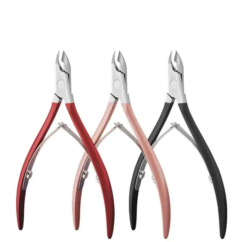 

Professional Custom Logo Rose Gold Cuticle Nipper Dead Skin Remove Nail Toenail Clipper for Men, Customized color