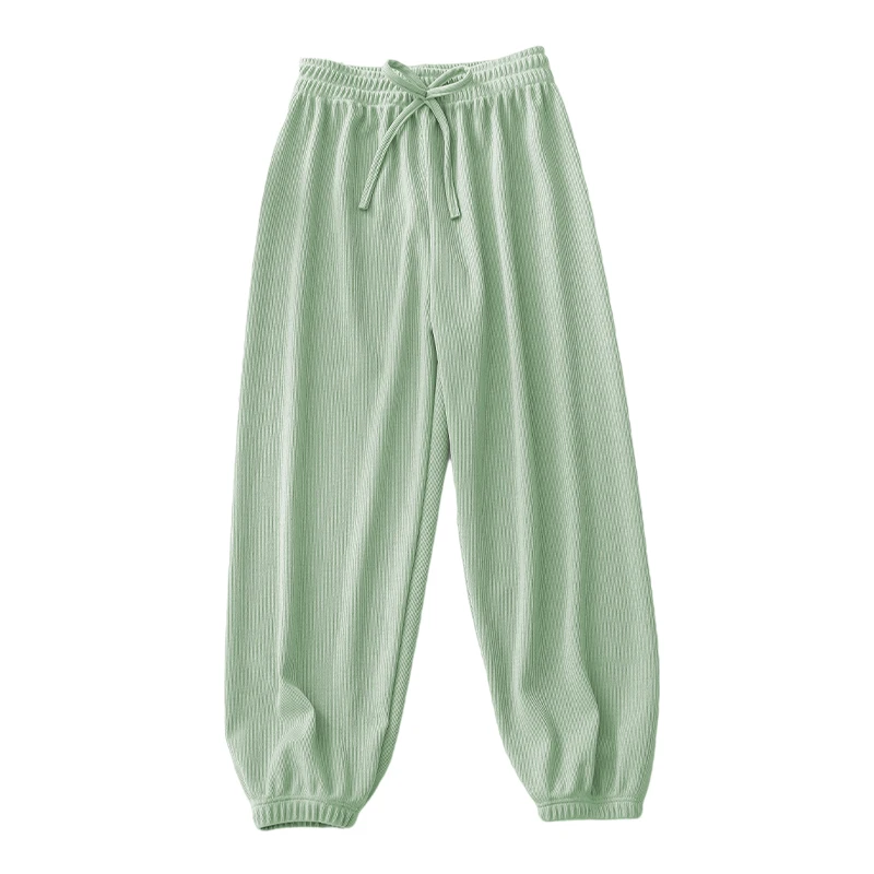 

Kids Clothes for Teen Girls Pink Pants 2 To 12 Year Fashion 2021 Summer Green Casual Wide Leg Pants Children Loose Cool Trousers