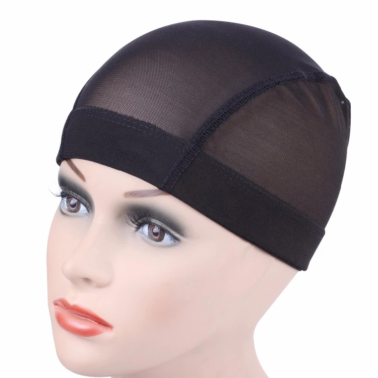 

Dome Cornrow Hairnets Breathable Mesh Net hairnet Easier Wig Cap Sew In Hair Stretchable, Black