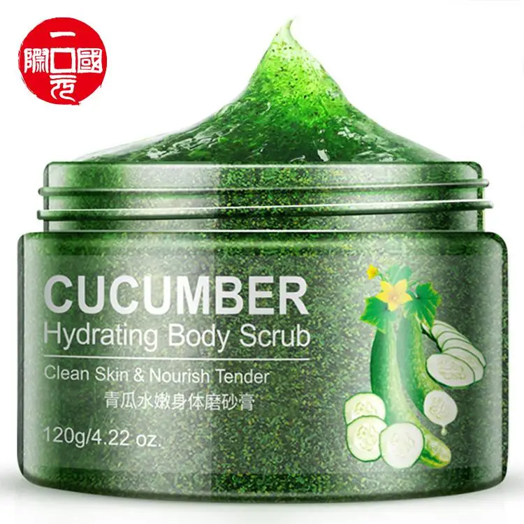 

Cucumber Shea Butter Peach Exfoliante Foot Hand Care Deep Cleansing Whitening Body Scrub
