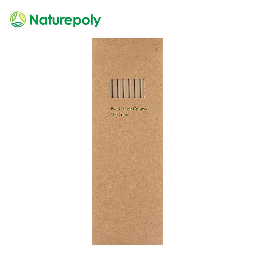 

Fast shipment sugarcane straw for restaurant 6*210 sugarcane straw, Natural color