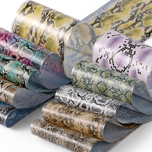 

Nail Sticker Decoration Transfer Star Paper Leopard Flower 10 Colors With One Box 3D Nail Decals Stickers Fashion Nail Ornament