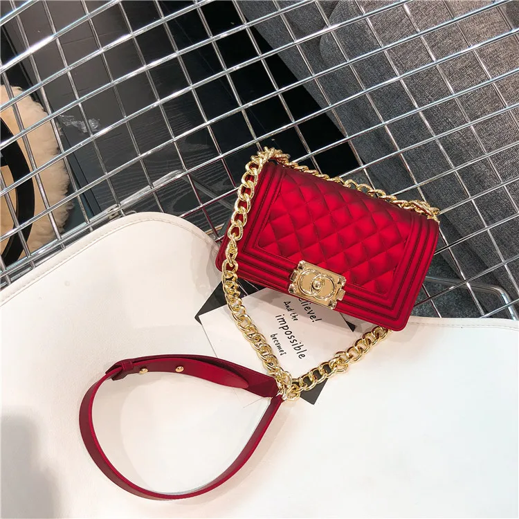 

New Arrival 2021 Summer Shoulder Handbag Rainbow Bag wholesale fashion handbags jelly hot selling jelly handbags jelly bag, Customizable