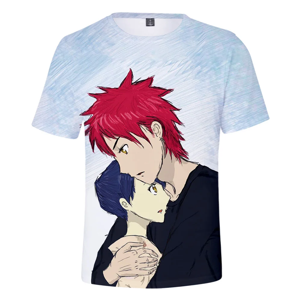 

2021 new design stock no moq food wars t shirt wholesale printed 3d food wars t shirt top sale 3d t shirt supplier from China