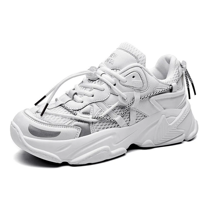 

New Fashion Wholesale Sneakers Men Genuine Leather Casual Shoes Trainers Fashion Men'S Shoes Vesace Chain Reaction Sneakers