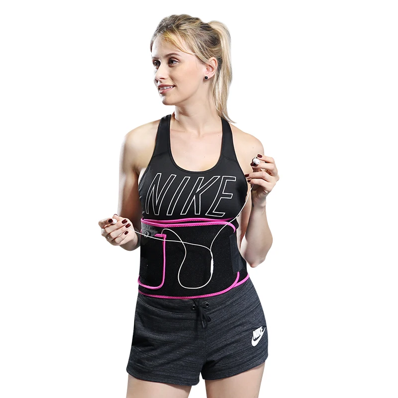 

High Quality Private Label Thigh Neoprene Waist Trimmer Sweat Trainer Belt With Pockets, 3 colors