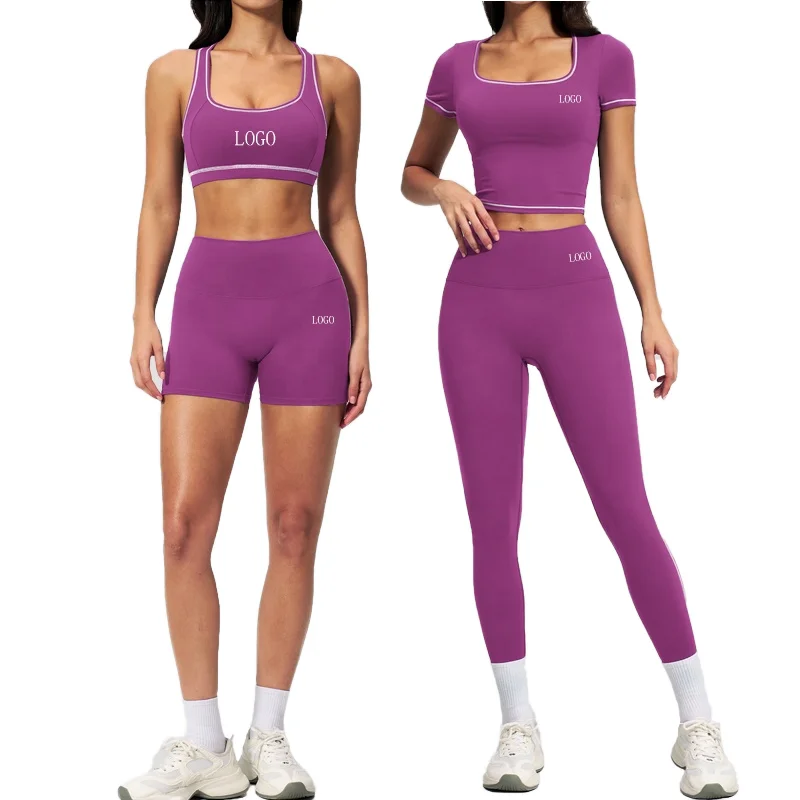 Four Piece Set Quick-Dry弹力Yoga Set