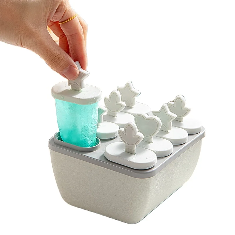 

8 Cell Molds Cream Chocolate Cube Tray Food Safe DIY Homemade Freezer Popsicle Maker Ice Mould