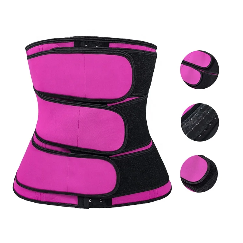

2021 New Design Women Sexy 5 Steel Bone Body Shaper Neoprene Belt Waist Trainer, Customized color