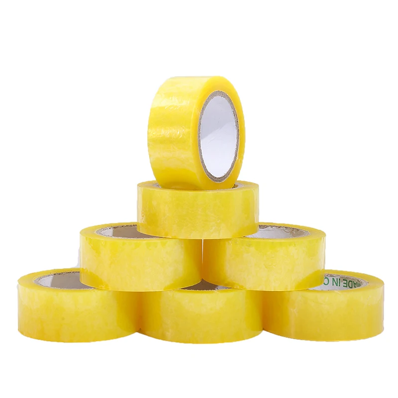 

Ys001-45110 Yellowish Transparent Bopp Adhesive Tape Opp Heavy Duty Packaging Tape Carton Sealing Tape 52mic