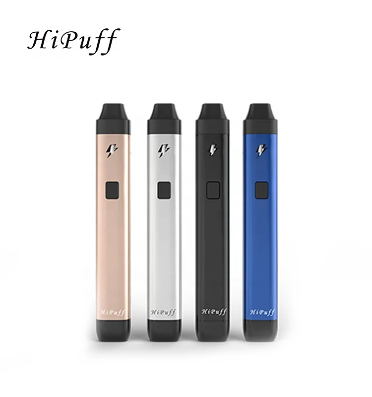 

Hipuff vape for oil e-cigarette smoking one button control, White,black