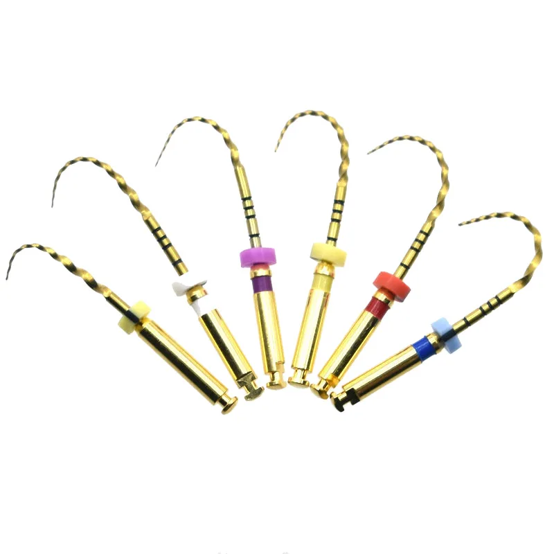 
Dental superfiles gold flexible files heat acticvation root canal files 25mm niti instrument SX-F3 dentistry tool instrument 